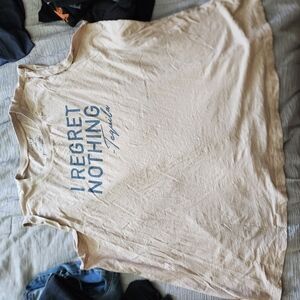 Cream Graphic Tank Top